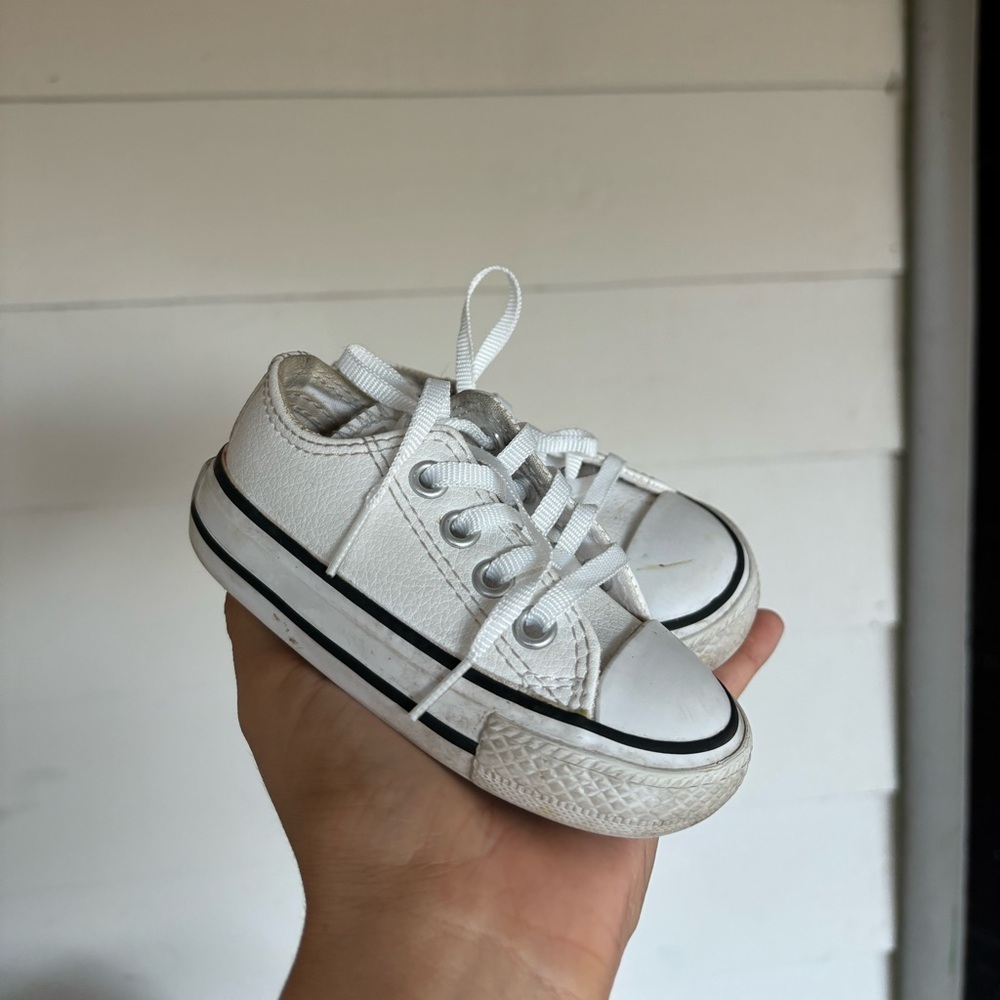 Leather low top converse 4c
